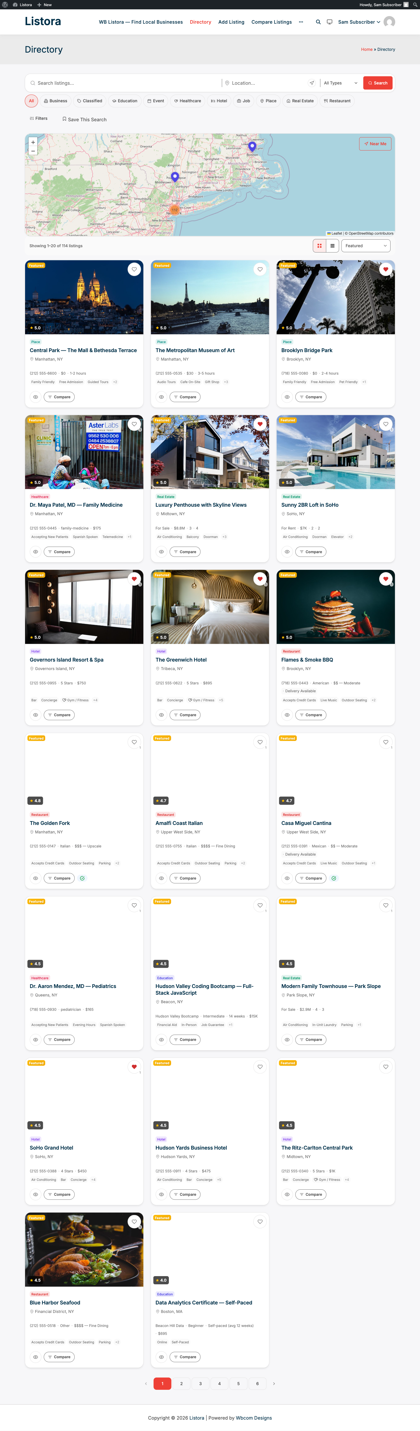Infinite Scroll - listings appending as the user scrolls past the viewport