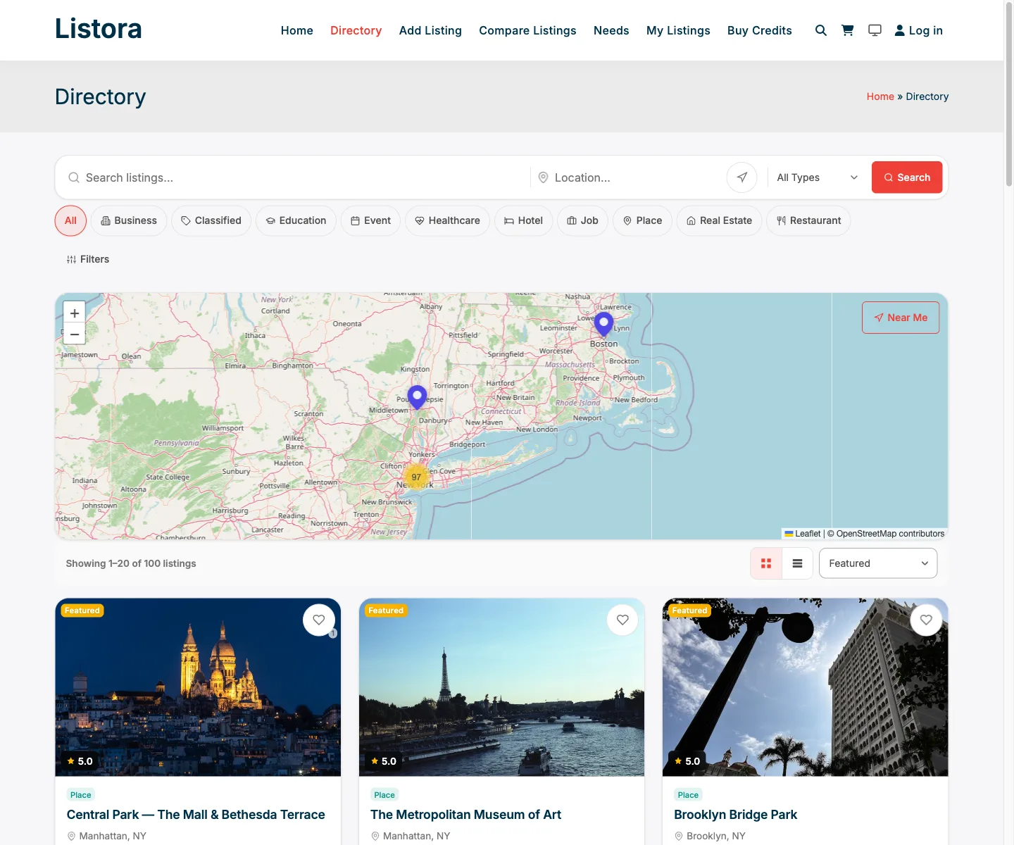 Listora: search the directory